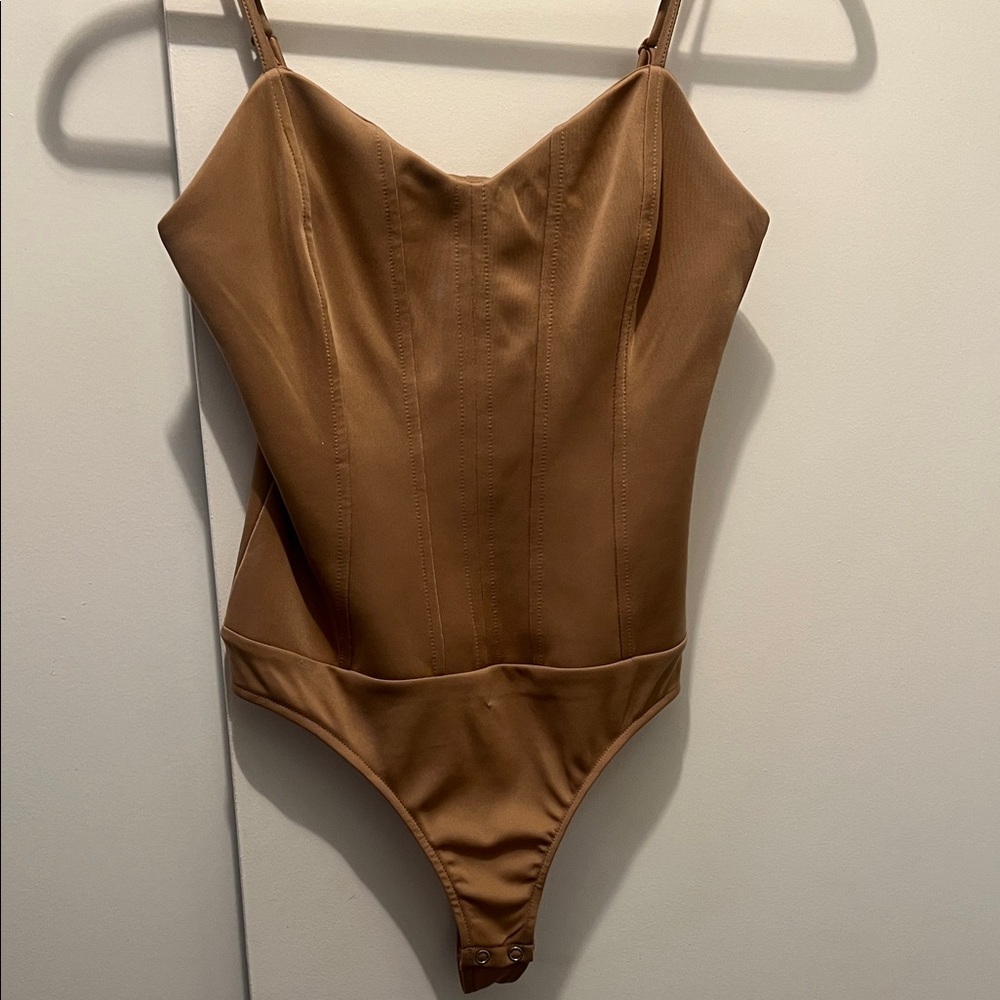 Elegant Tan Bodysuit
